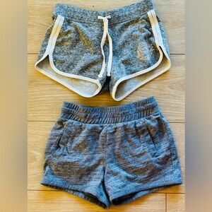 2 Pair Gray Shorts Girls Little Size 8 Justice Active Athletic Works